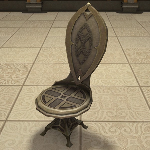 Chaise en bois ishgardaise